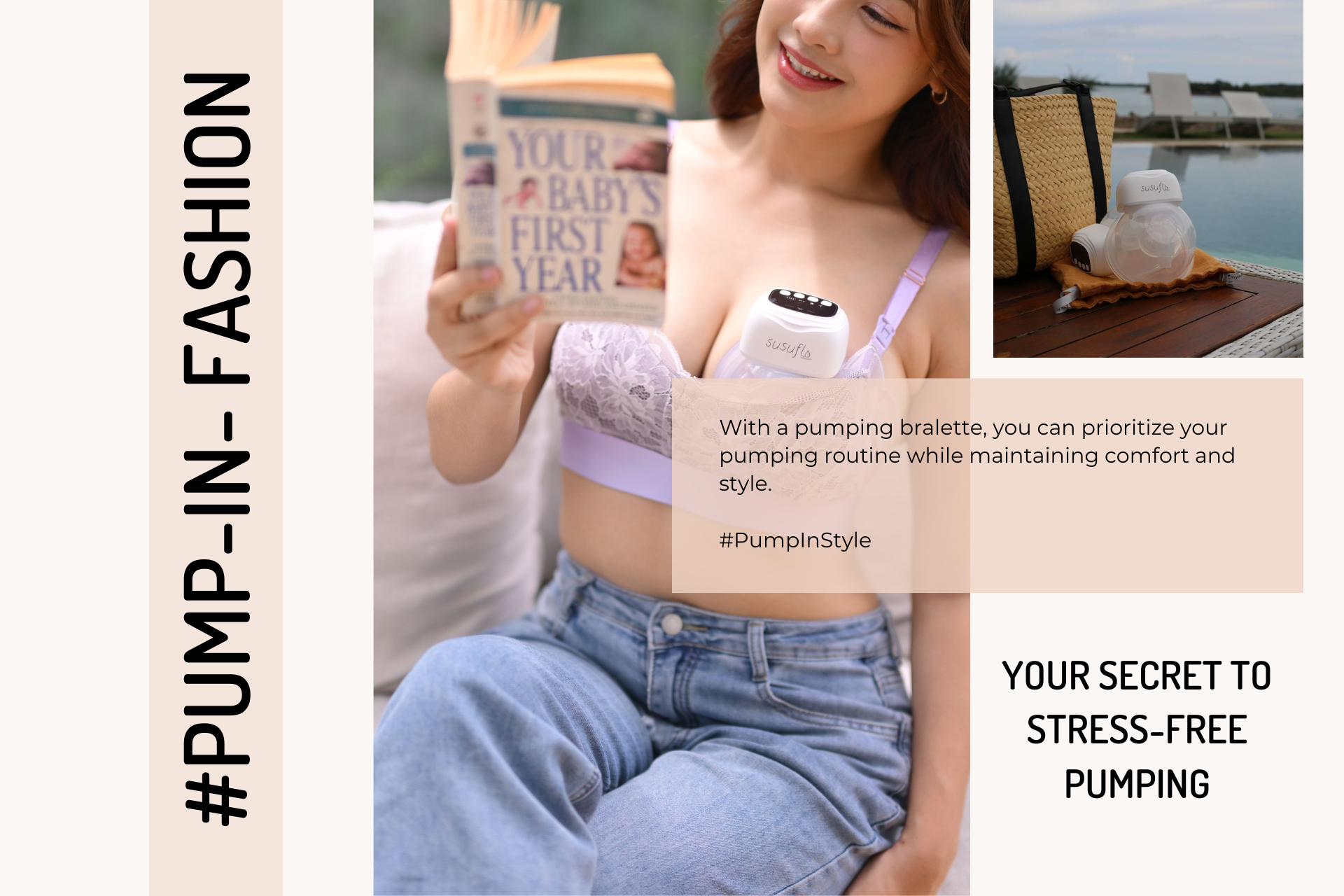 website landing page pumping bralette artwork